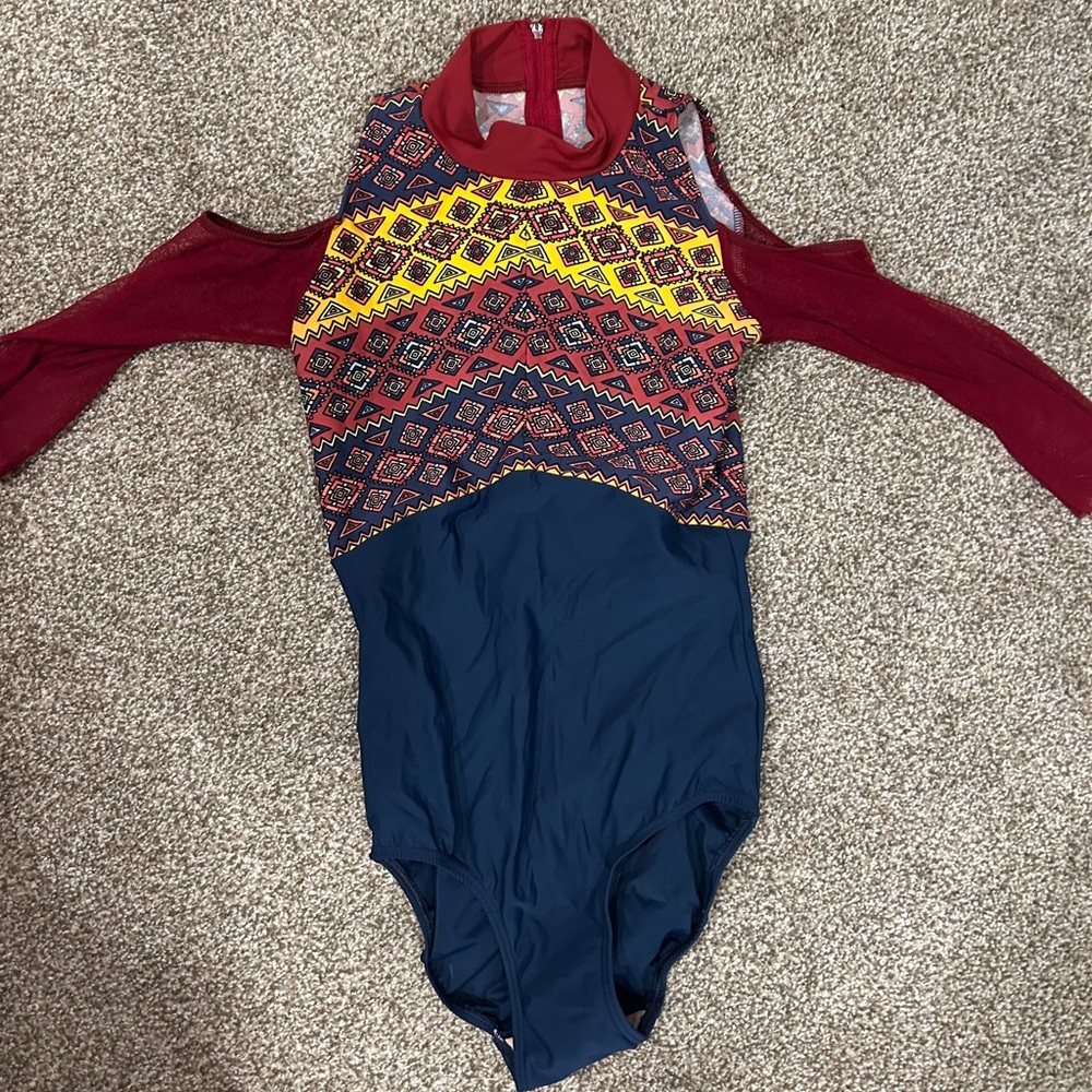 Eleve Dancewear patterned leotard